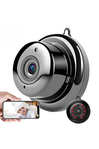 Spionescu Mini WiFi surveillance camera 1080P, night vision, motion detection, two-way audio, AP hotspot
