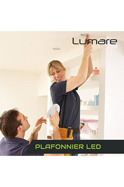 Lumare Lampă de tavan LED, Cer înstelat, 24 W 2000 lm, Alb cald, Cu efect de sclipici, 275 x 275 x 60 mm