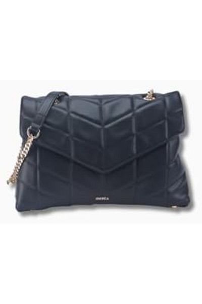 AMICA Natalia Soft Quilted Leather Women Crossbody Handbag Black, AM1042A, M