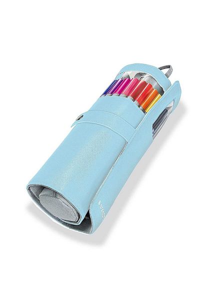 Staedtler Set of 20 assorted Triplus Staedtler fineliners 0.3mm in pencil case Sky blue