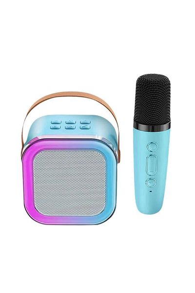 OEM Microfon karaoke cu difuzor portabil, conexiune Bluetooth, iluminare RGB dinamică, difuzor de 6 W, SUA