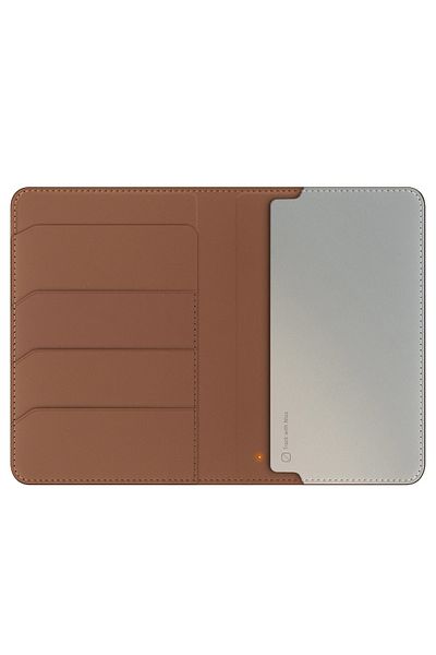 UNIQ Better By Design Passport Wallet and Tracker (Find Feature) Rfid-Block Technology Vegan Leather Magnet Compartment