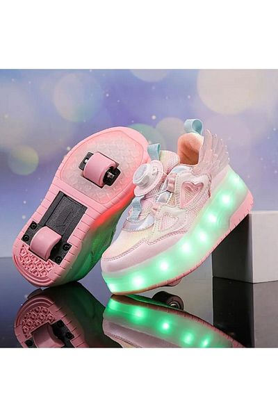 3b kids Skate Shoes Light up Skate Shoes Pink Sports