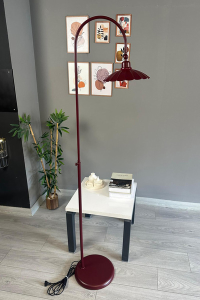 Bamyum Vişne Çürüğü Lambader Modern Dekoratif Metal Oturma Odası Çalışma Odası Zemin Lambası