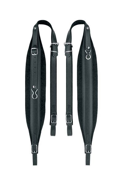 Boston 100LLV, set of 2 accordion straps, 96 - 120 basses, 99 - 104 x 10.0 cm, natural leather