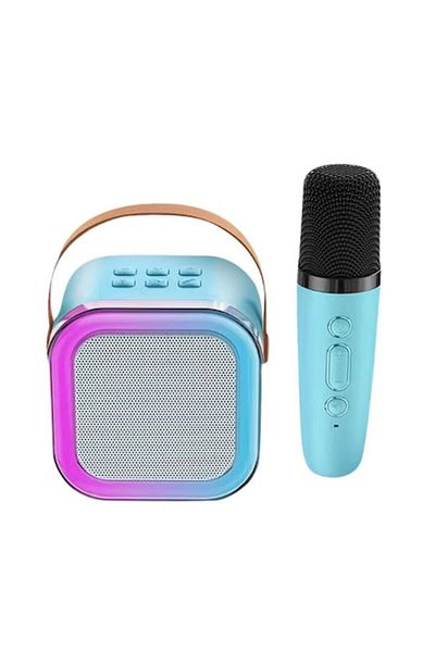 OEM Microfon karaoke cu difuzor portabil, conexiune Bluetooth, iluminare RGB dinamică, difuzor de 6 W, SUA