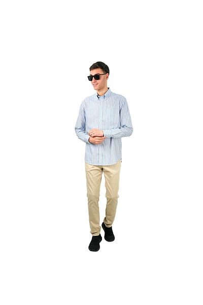 Giordano Men's Wrinkle-Free Long Sleeve Cotton Oxford Shirt
