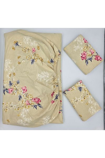 pınarhome collectıon 100% COTTON FABRIC RUBBERED SHEET+PILLOW CASE CORNER DEEP 28-30 CM SOFT FABRIC NEW SEASON