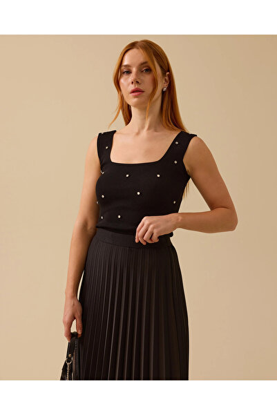 SEÇİL Taş Detaylı Triko Atlet