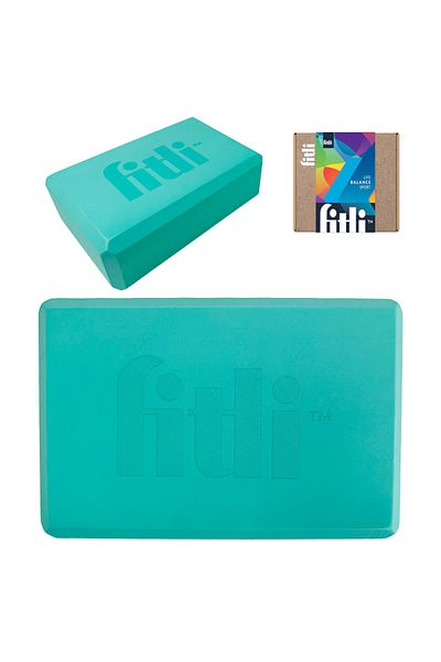 Fitli Cub pentru Yoga si Pilate , 23x15cm,FitLi, Turcoaz