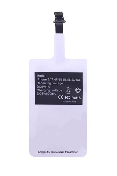 Influential Tech Wireless charging converter, QI compatible, Lightning phone connector for iPhone