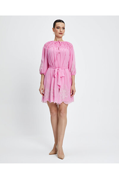 SERPİL Şık Kadın Tunik - Yakası Bağlamalı - Kemerli - Modern Tasarım - Özel G...