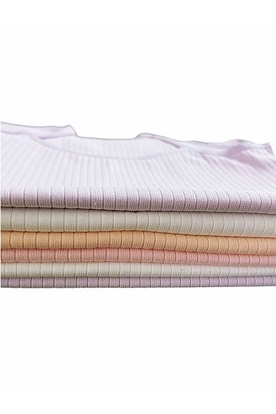 FORMO 6-Piece Girls' Cotton Mixed Color Ribbed Quality Soft Undershirt Panties Set