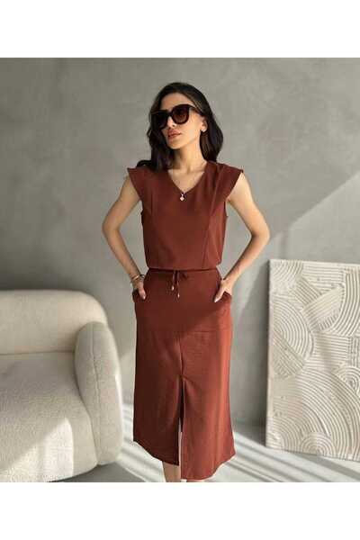 Maison La Femme Women's Blouse Skirt Set