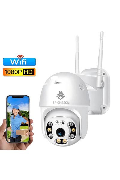 Spionescu 2 MP HD surveillance camera, PTZ, color night vision, WIFI, human shape detection