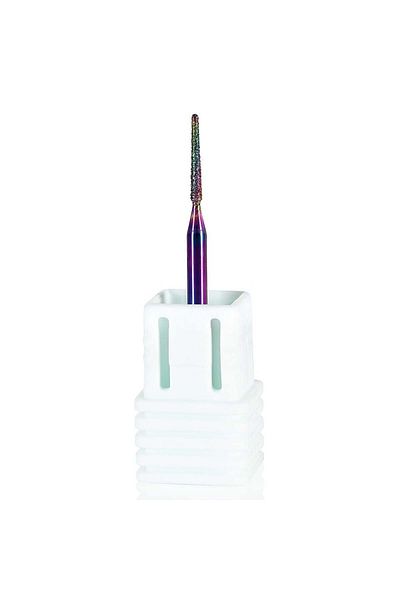 LUXORISE Pilă pentru cuticule cu con diamant curcubeu, fină #251