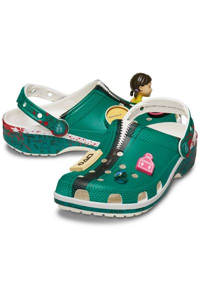 Crocs Saboți Squid Game Classic Clog 41-42 Eu - M8/w10 Us Multicolor - Multicolor