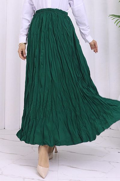 Bestenur Kraşlı Bohemian Φούστα 1398 - Emerald Green