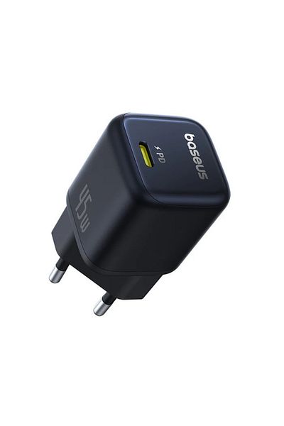 Baseus 220V mains charger BASEUS PicoGo GaN, 45W, USB-C, PD, black