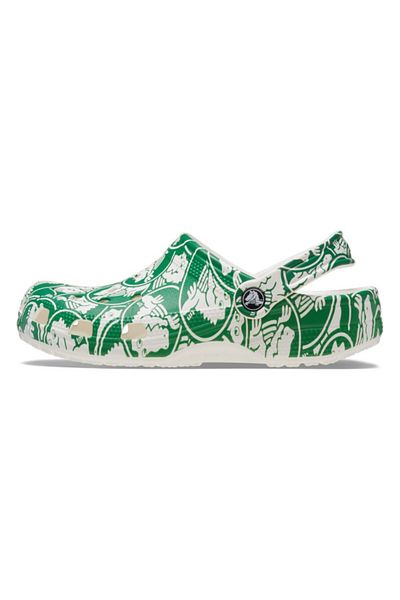Crocs Clogs Classic Duke Print Clog 43-44 Eu - M10/w12 Us Green - Ivy Green