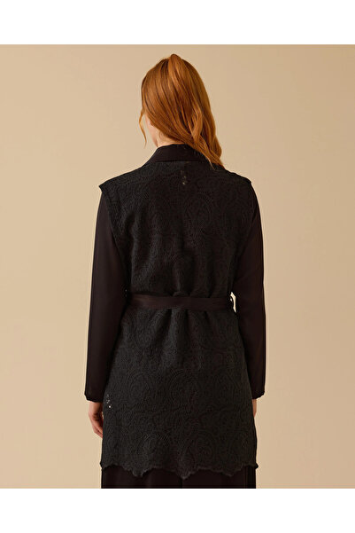 SCL Lace Detailed Belted Shirt