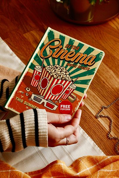 Nova Crafts Retro Cinema Themed Checkered Ultra Light Notebook