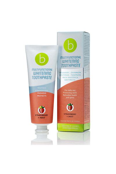 Beconfident Pastă de dinți pentru albire, multifuncțională, Căpșuni + Mentă, Beconfident, 75 ml