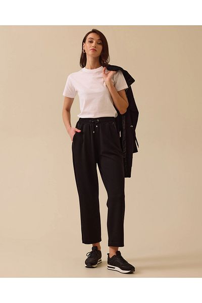 SCL Lace-Up Pocket Detailed Knitted Fabric Sweatpants