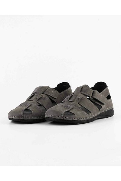 Tigerline Men's Nubuck Sandals - Orthopedic Sole - Wide Fit - Anti-Sweat, Anti-Odor
