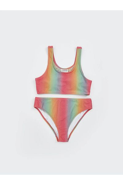 LC Waikiki Lcw Kids Mixed Quick Dry Uv Protection Girls Bikini