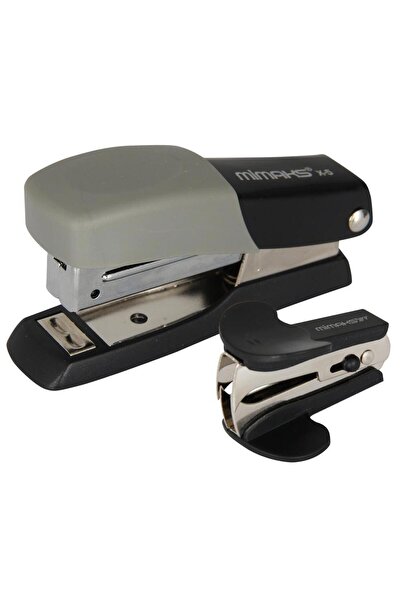 Mimaks No:2 Staple and Hole Punch Set - Gray / Black