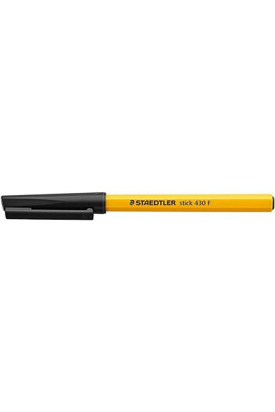 Staedtler Pix cu bilă, cu capac cu clip, Staedtler 430 F Negru