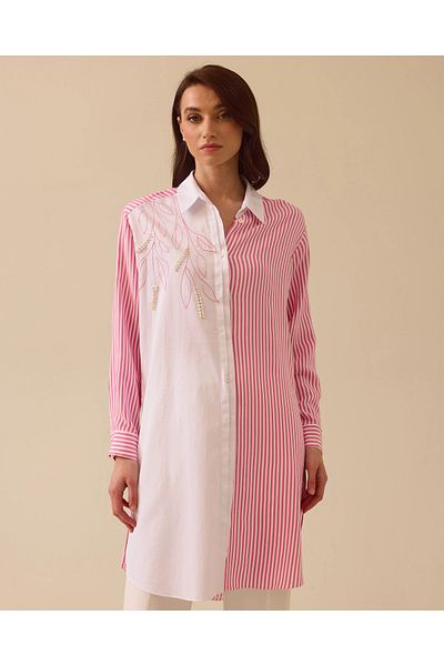 SCL Line Detailed Embroidered Tunic