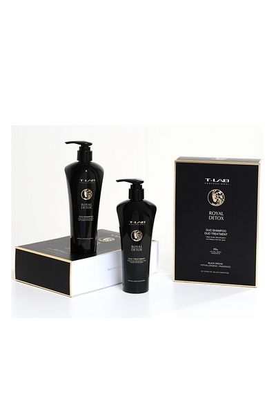 T Lab Set cadou T-LAB Professional Royal Detox DUO, Șampon, 300 ml + Tratament, 300 ML