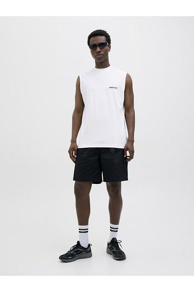 Jack & Jones Men's White Jcounion Print Tank Top Sn T-Shirt 12273446-Brightwhi