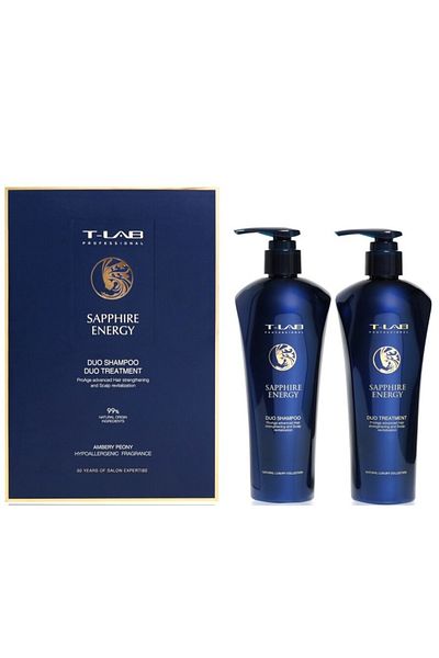 T Lab Set cadou T-Lab Professional Hair, Sapphire Duo, Șampon, 300 ml + Tratament, 300 ml