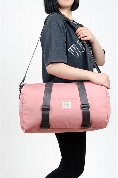 KAFF Powder Shoulder Strap Waterproof Fabric Women's Travel Gym Fitness Sports Bag -1010