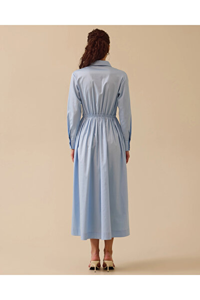 SCL Nakış Detaylı Cepli Elbise