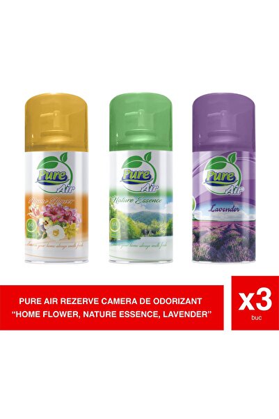 pure air Set de reumplere 3 în 1 – Homeflower, Esență, Lavandă 210 ml