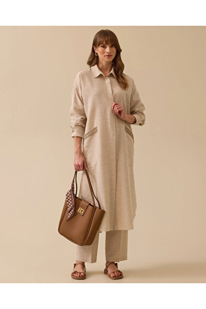 SCL Pul Detaylı Cepli Uzun Tunik