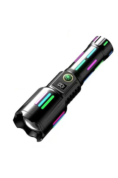 OEM Lanterna tactica profesionala 6500lm, 26650mah baterie, afiseaza nivelul bateriei, incarcare tip-C