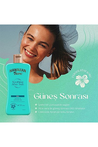 Hawaiian Tropic Moisturizing after Sun Gel - Revitalizing & Soothing with Aloe Vera Content / after Sun 200ml.