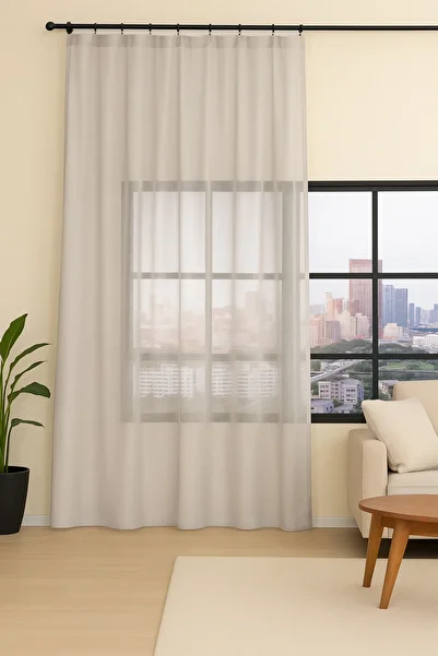 Premier Home Rigel Tulle Curtain 300X270 Gray