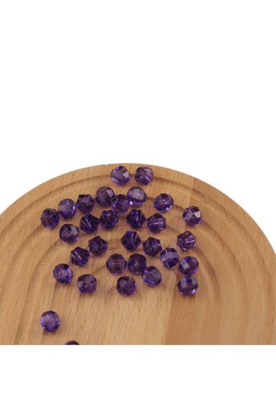 Prestij Boncuk Acrylic Beads Round 10 mm Vivid Purple Color World Model Acrylic Bag and Jewelry Beads 500 Grams
