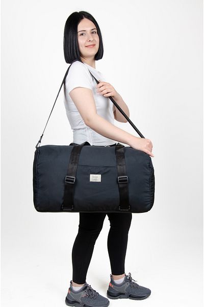 KAFF Black Shoulder Strap Waterproof Fabric Large Size Suitcase Sports Travel Bag -1011