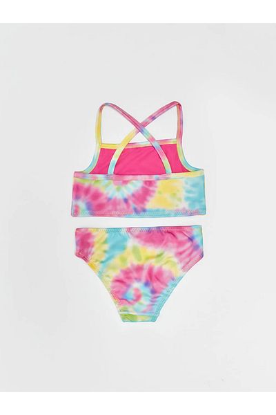 LC Waikiki Lcw Eco Pink Tie Dye Patterned Girl's Bikini