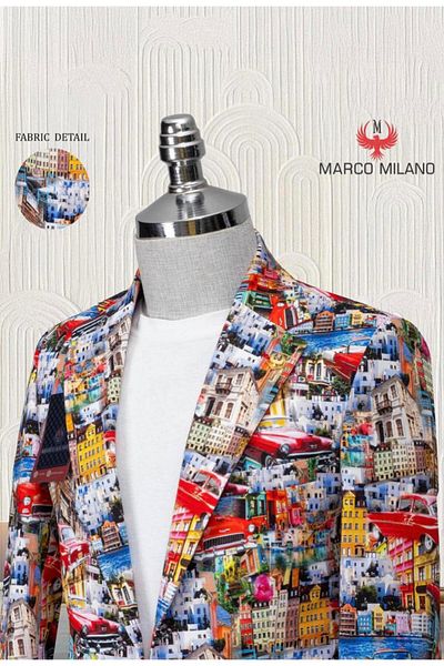 marco mılano Men's jacket, Slim fit, Marco Milano,