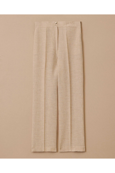 SEÇİL Striped Sequin Detailed Pocket Trousers