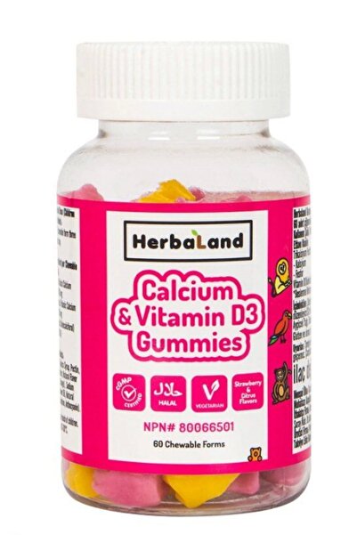 Herbaland Calcium Vitamin D3 Jelibon 60