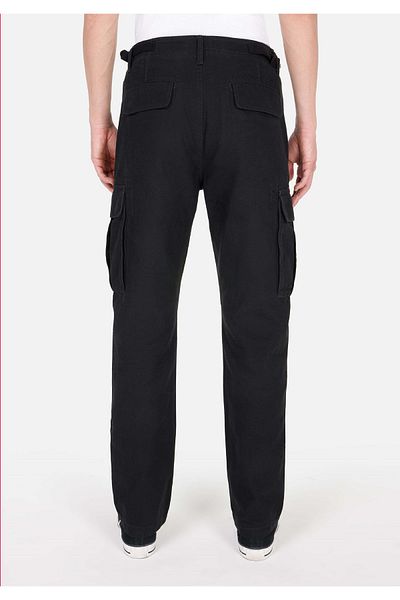 Colin's Comfort Fit Mid Waist Straight Leg Men's Black Trousers